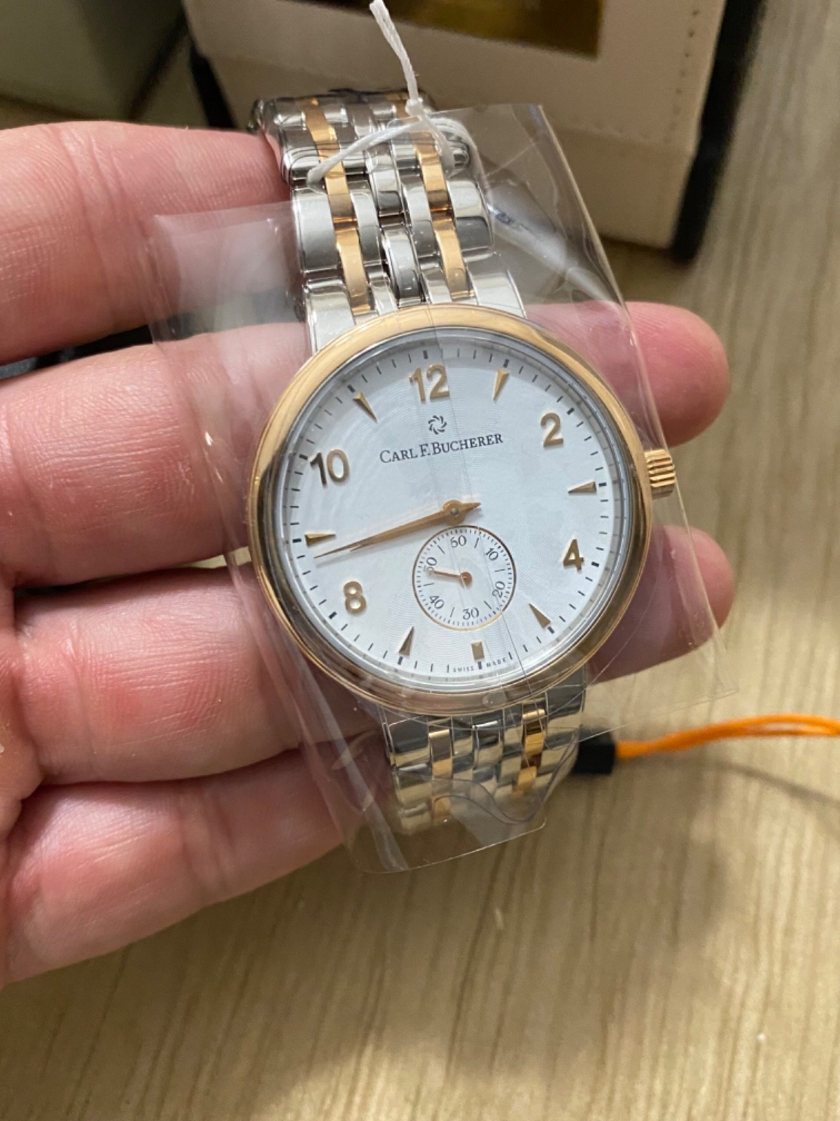 CARL F BUCHERER Adamavi Hand Wind Small Seconds 18k Gold Stainless steel Watch