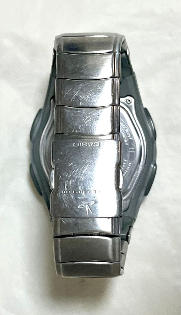 CASIO WAVE CEPTOR Radio-Controlled Solar Analog-Digital Men’s Watch