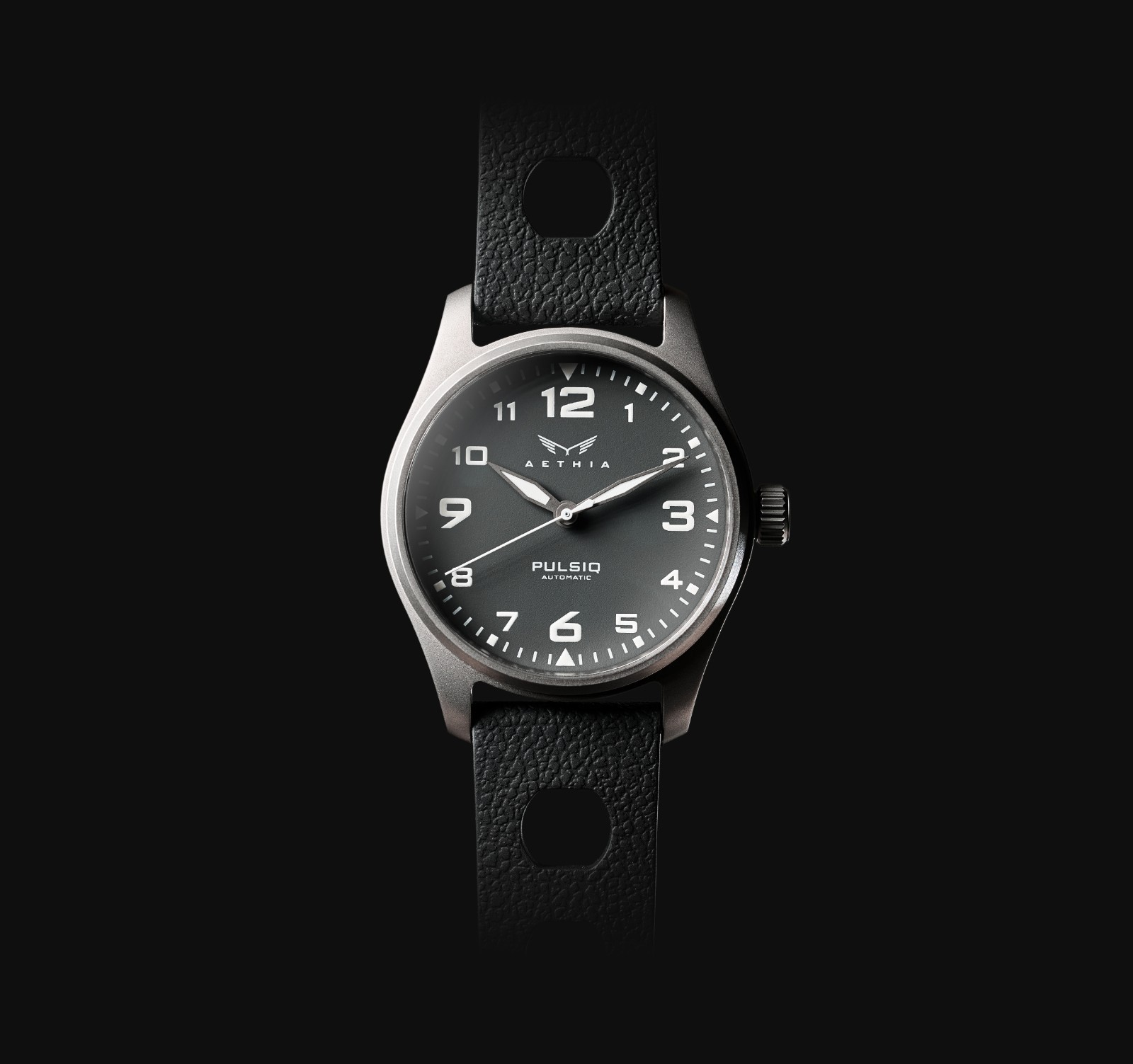 Aethia PULSIQ AAJA201 Automatic Titanium Watch for Men Scrambler Moto Enthusiast