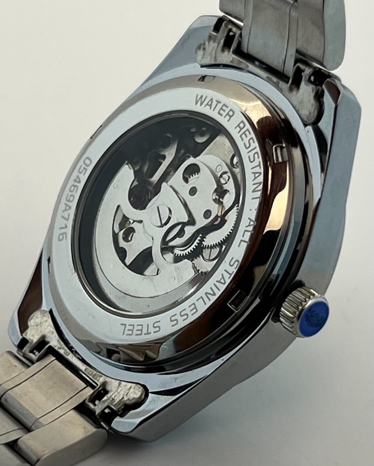 Luxurious Men’s Orient Contemporary Open Heart Automatic Green Dial Wristwatch