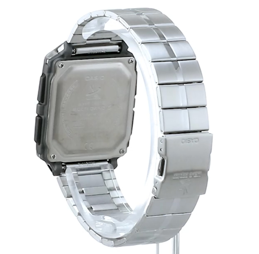 [New] CASIO WAVE CEPTOR Radio Clock Super Illuminator Type WV-59RD-1AJF, Fr/s