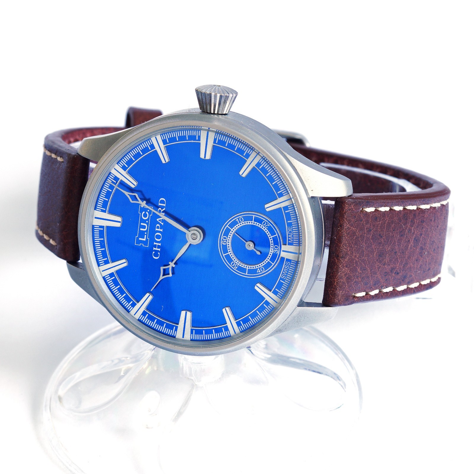 Antique LUC Chopard marriage watch vintage mechanical luxury men blue dial