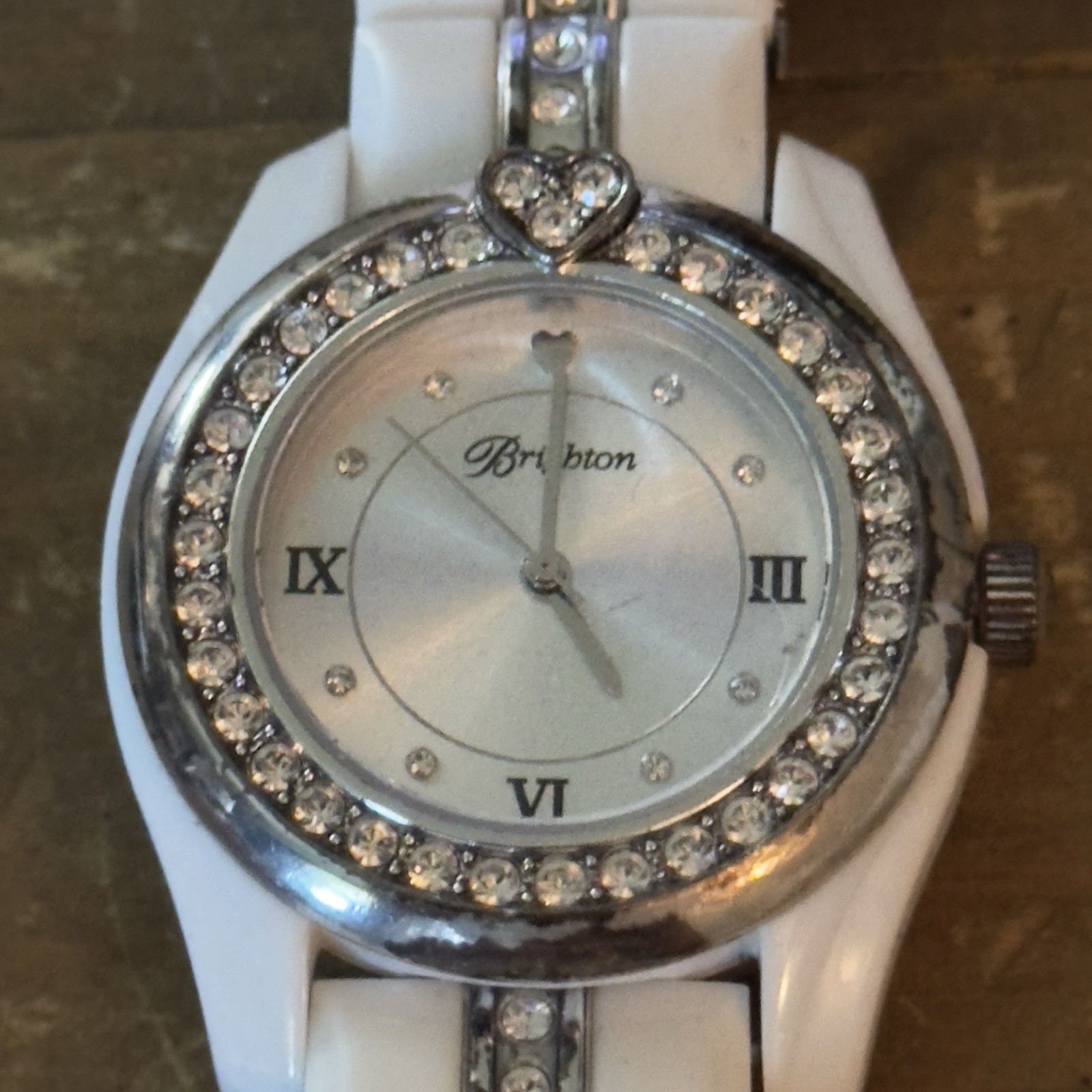 Brighton Dana Point white link watch