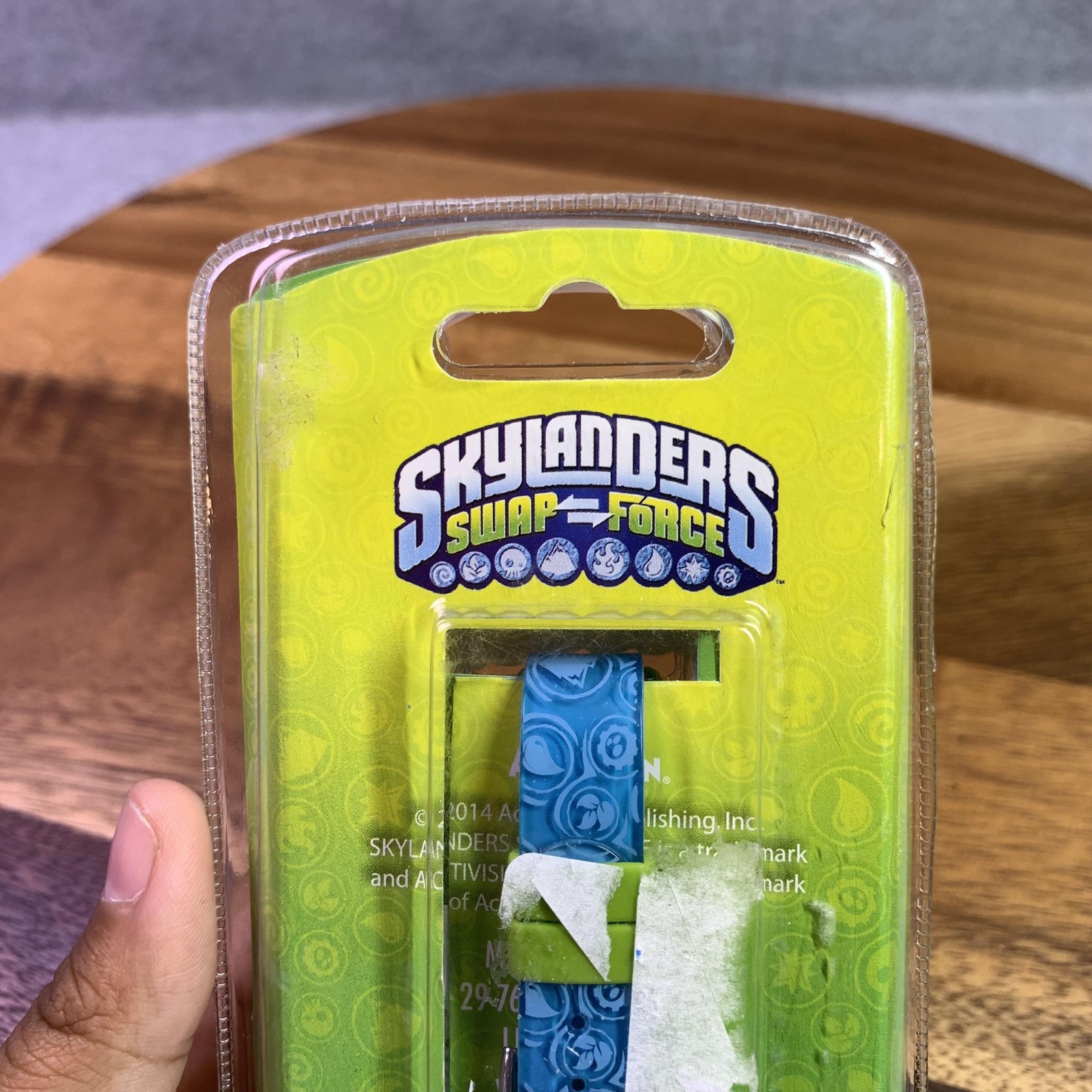 Skylanders Swap Force LCD Digital Watch Kids Blue Green Slide-On Characters New