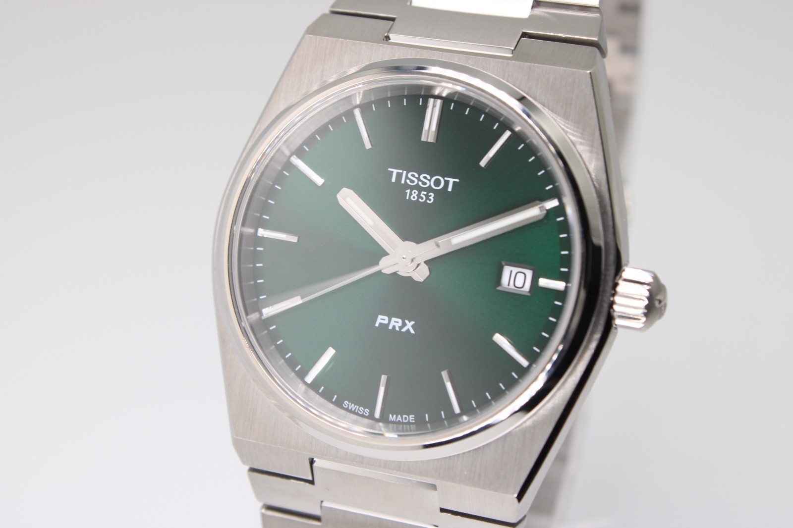 TISSOT PRX T137.210.11.081.00 Quartz Green Dial Unisex Watch 35MM