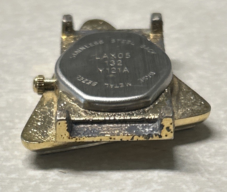 Vintage Rare! Triangular L. A. Express Watch Space Age New Battery Runs! No Band