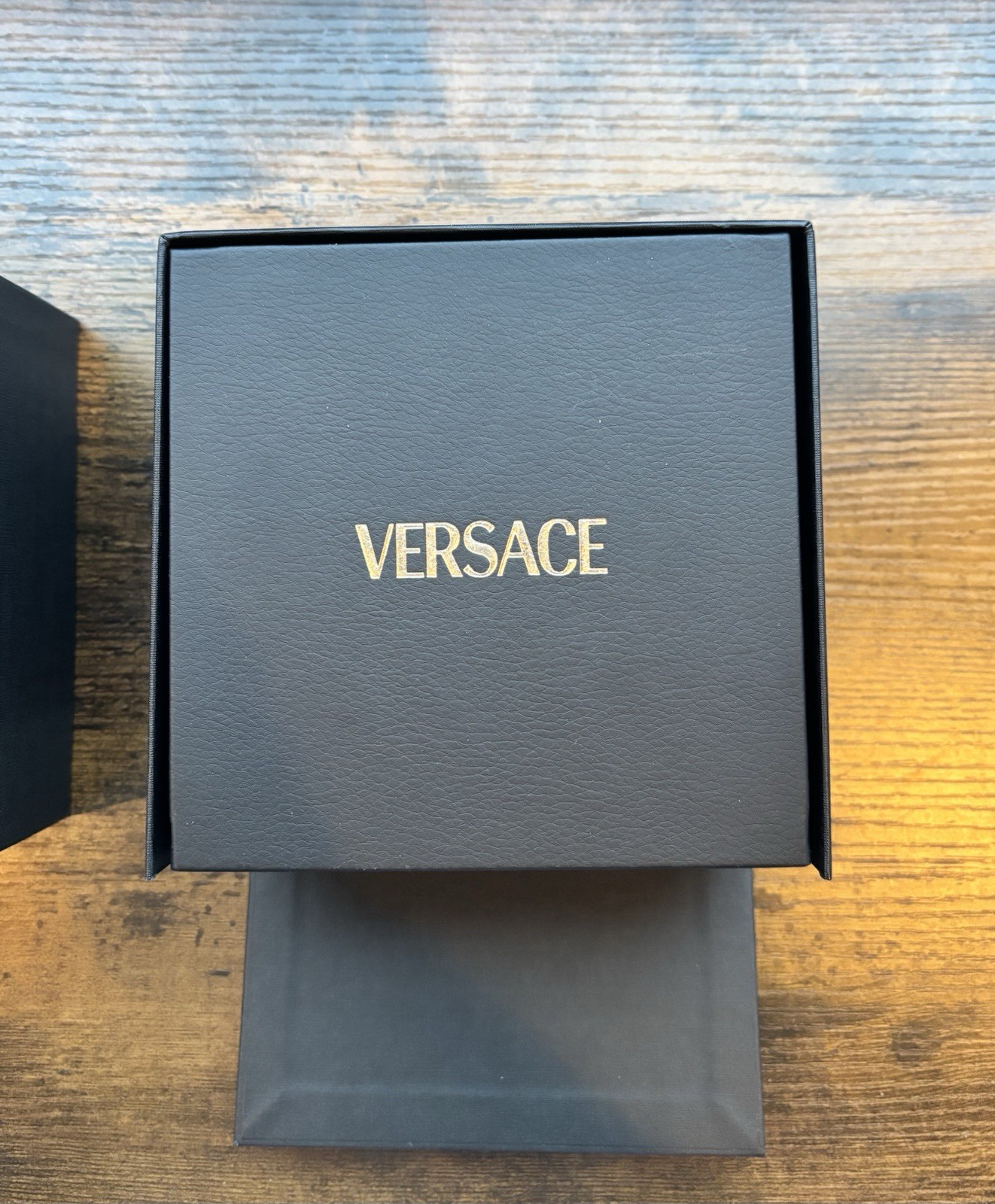 Versace Men’s Green Dial Quartz Chronograph Date Two-Tone SS Bracelet 44mm Box