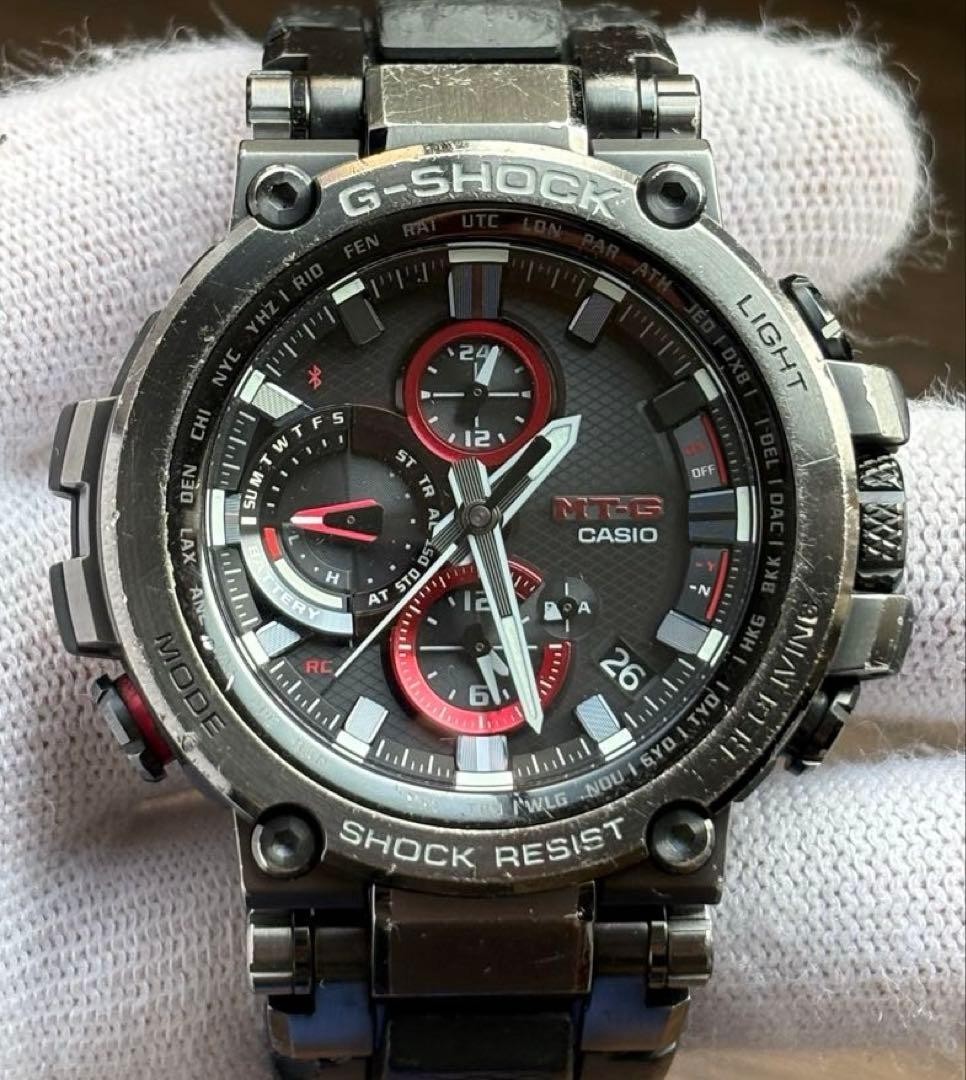 CASIO G-SHOCK MTG-B1000B-1AJF MT-G Tough Solar Bluetooth Multiband 6