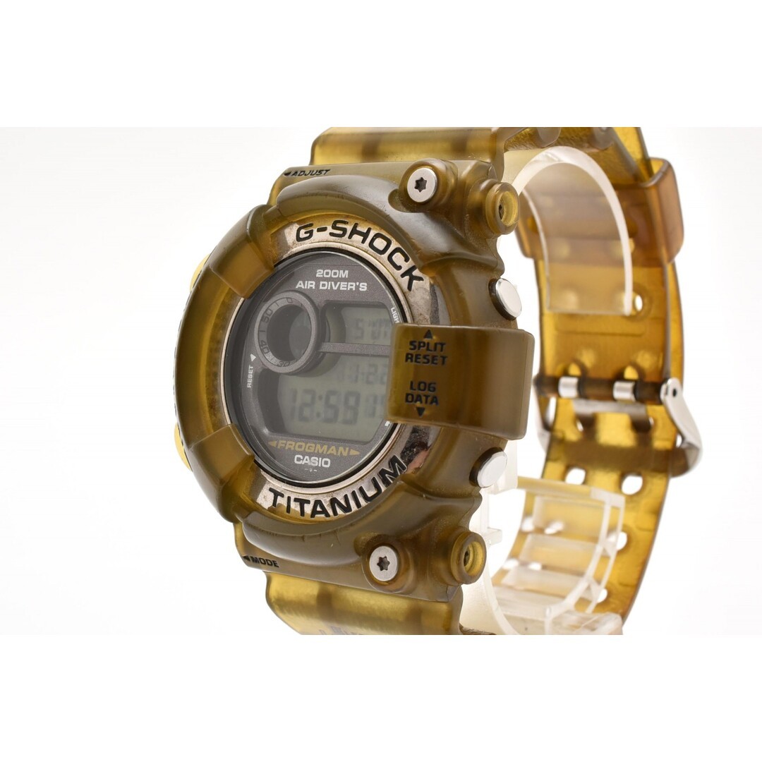 CASIO G-Shock FROGMAN DW 8200 Quartz Digital Wristwatch Titanium Case Gray LCD R