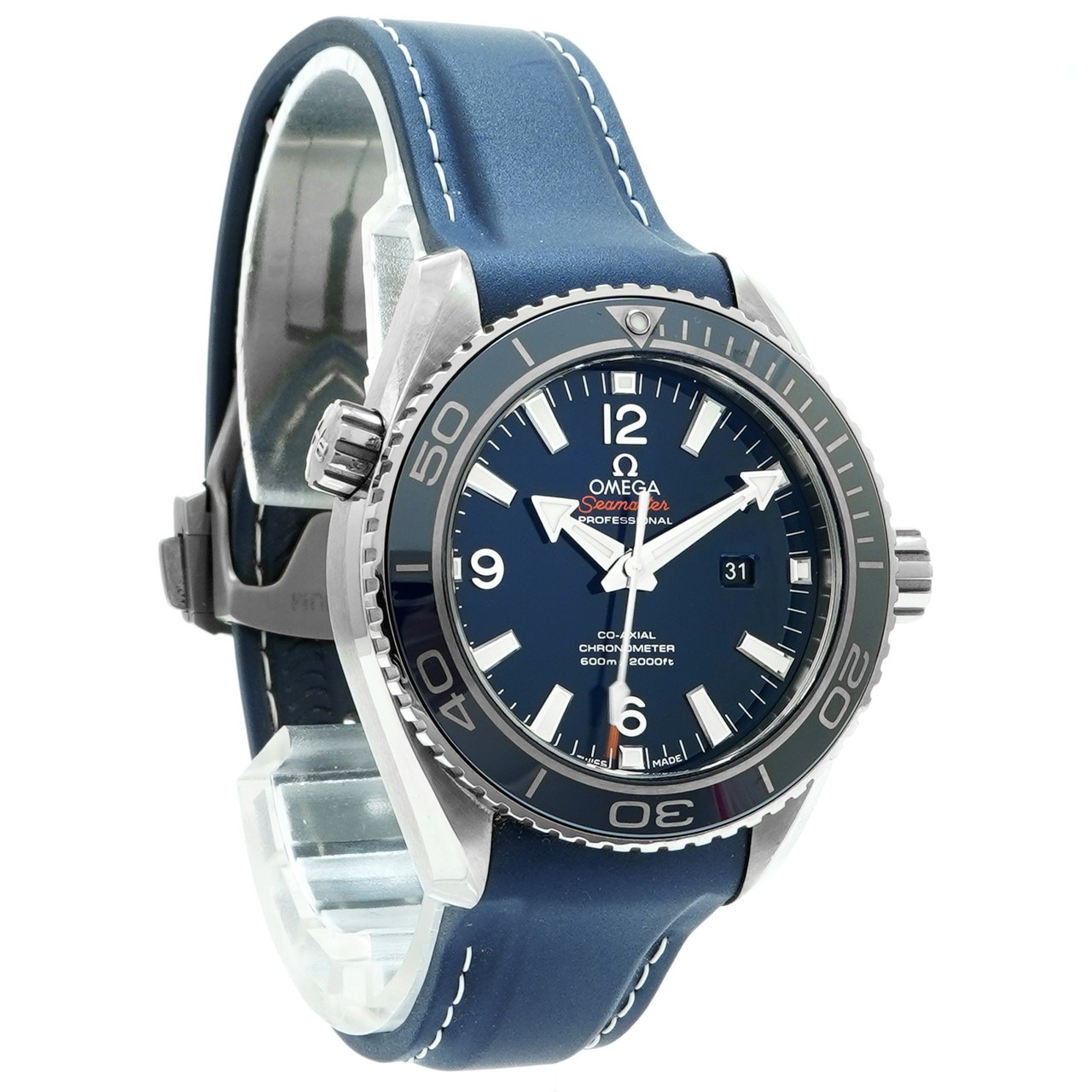 Omega Watch Planet Ocean 600M Seamaster – Inventory 8091 Titanium 38mm Rubber
