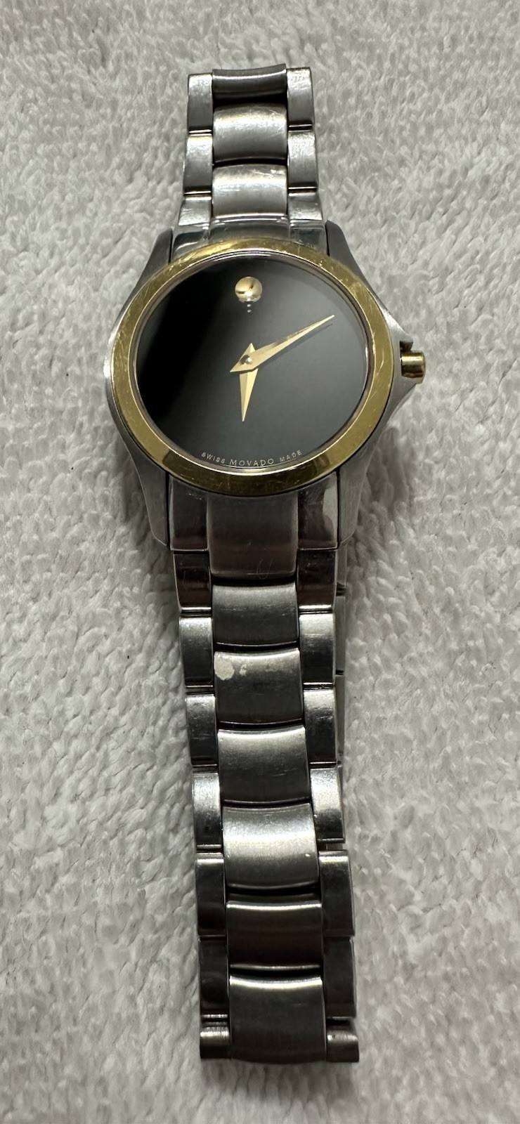 Vintage Movado Swiss Made Stainless Steel Watch – Model 81 E4 1849 (Not Running)