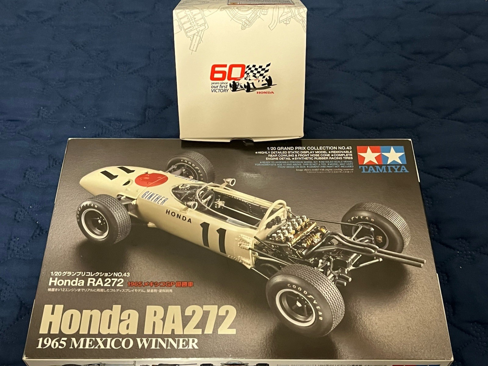 Combo Casio Edifice Honda ECB-2300HR-1AJR F1 60th With RA272 Tamiya Mdlcar1:20