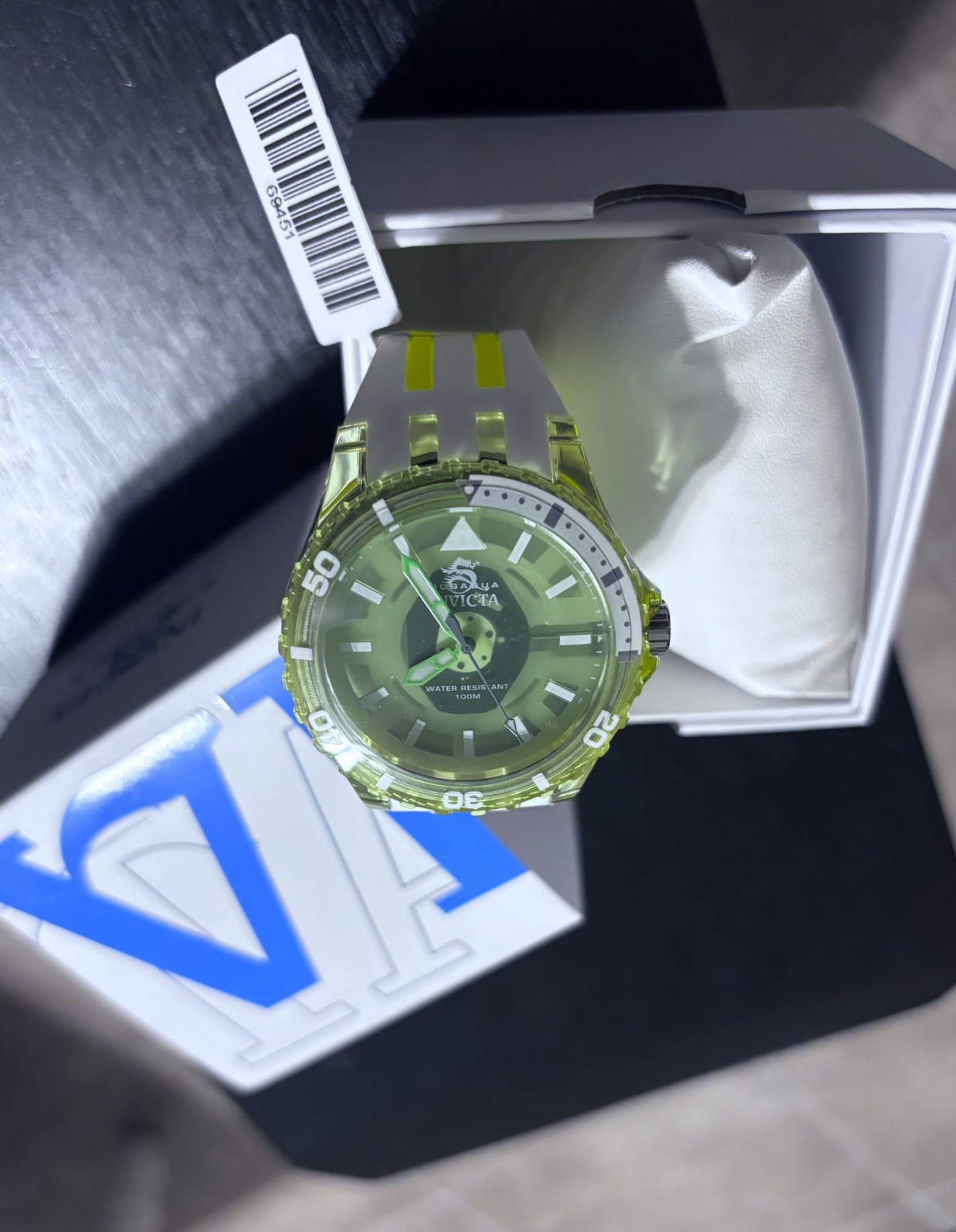 Invicta SubaquaChromamode Unisex Watch -44mm, Yellow/Green (69451)