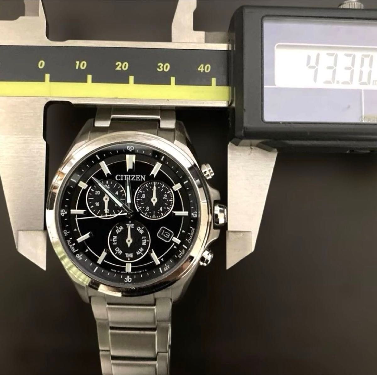 Citizen Attesa Chronograph Collection E820-S096081 C260608-38 Solar Running