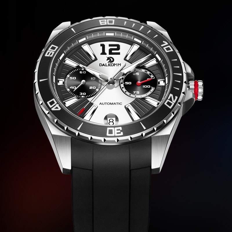 Dalkomm Automatic Mechanical Stainless Sapphire Calendar Luxury Men’s Watches
