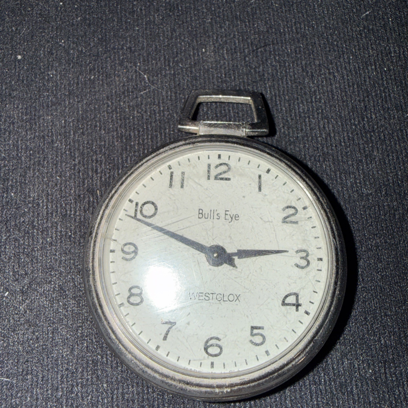 Westclox Bull’s Eye Pocket Watch Vintage Parts Repair Made In USA