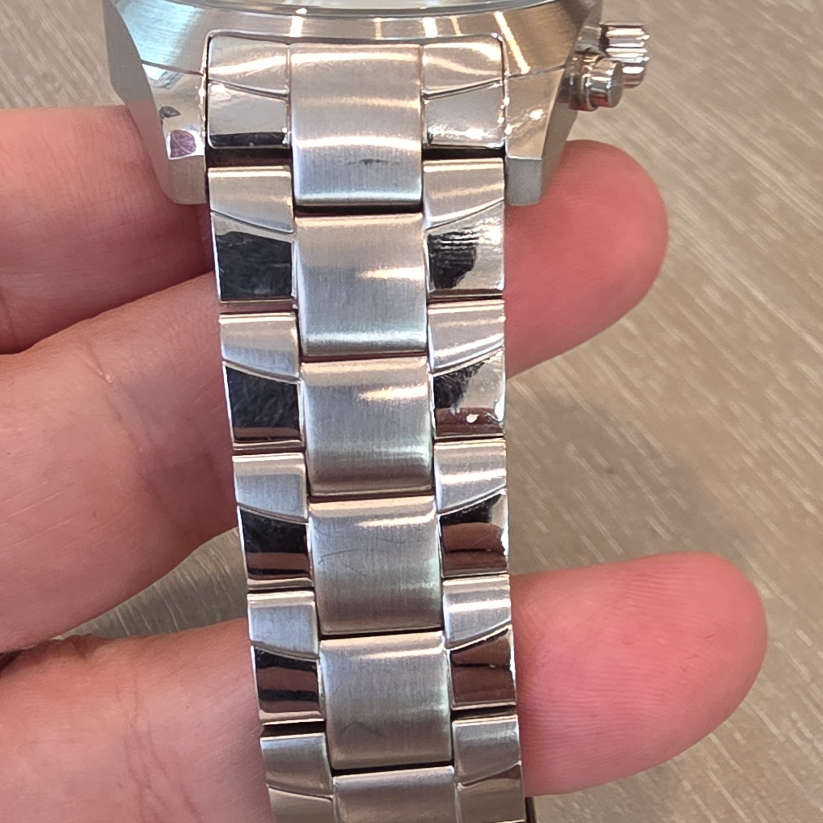 Charles Hutton Men’s Silver/Black Dial Chronograph Date Quartz Steel Watch