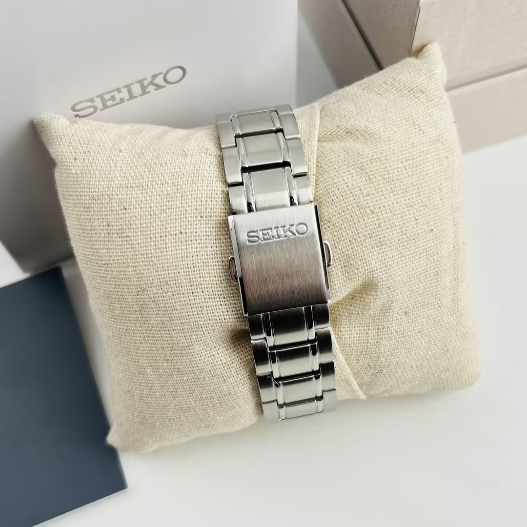 Seiko Essentials SUR311 Black Dial Men’s Stainless Steel Quartz Watch 40.2mm