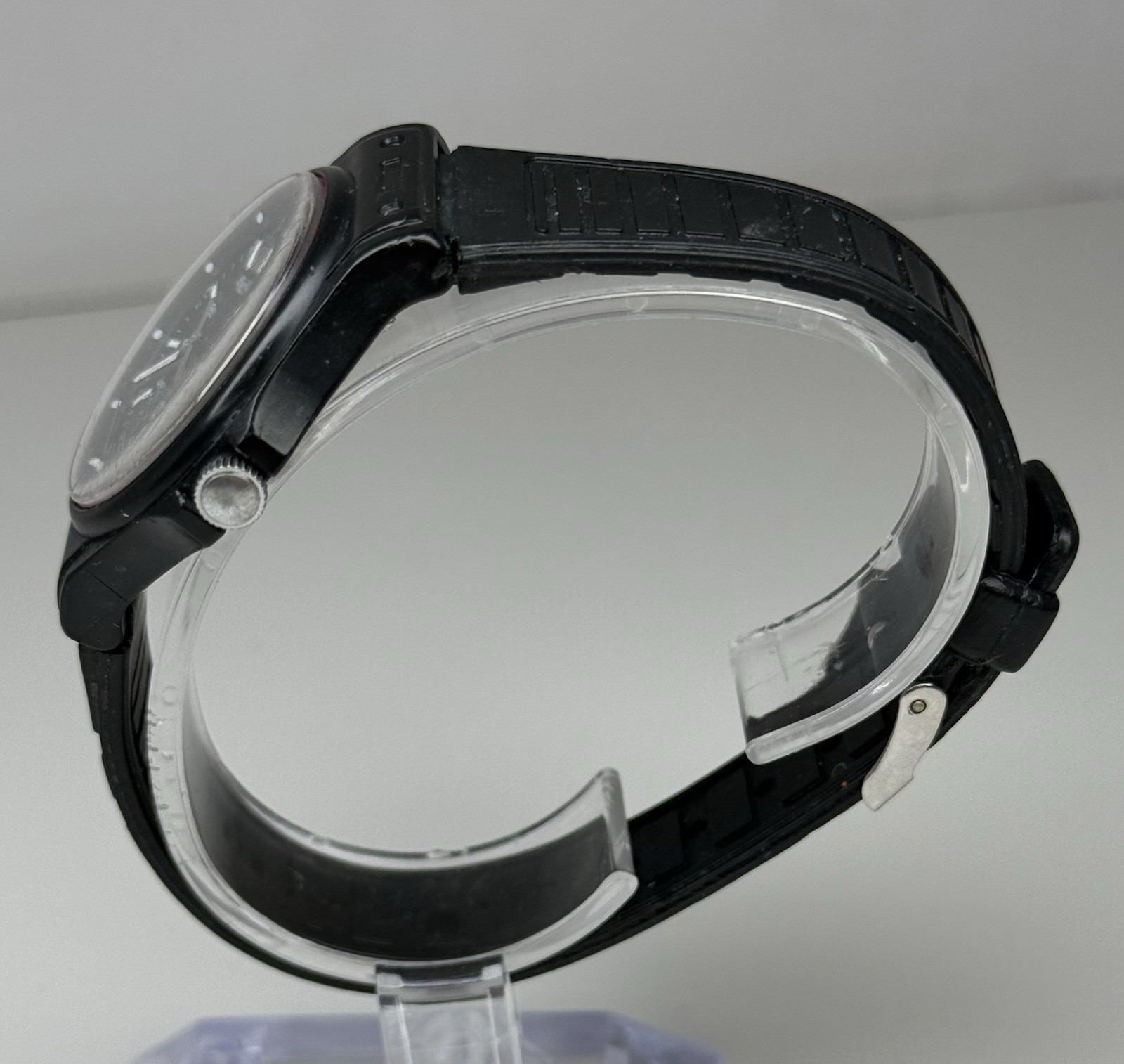 Vintage 1979 Timex Black Max Sport Quartz M Cell Wrist Watch 33mm Philippines