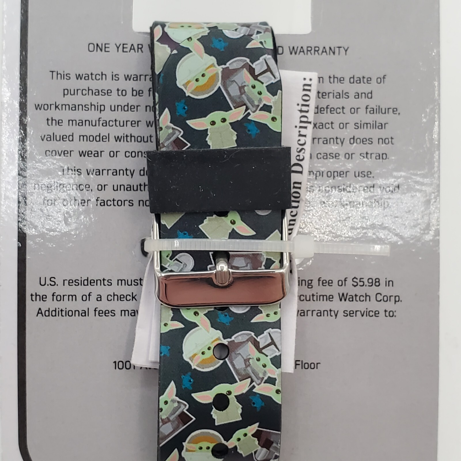 Star Wars LED Watch 1″ Square Face Mandalorian the Child Baby Yoda Disney NEW