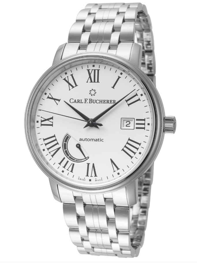 CARL F.BUCHERER Adamavi 00.10323.08.21.21 40mm Automatic Power Reserve Watch NEW