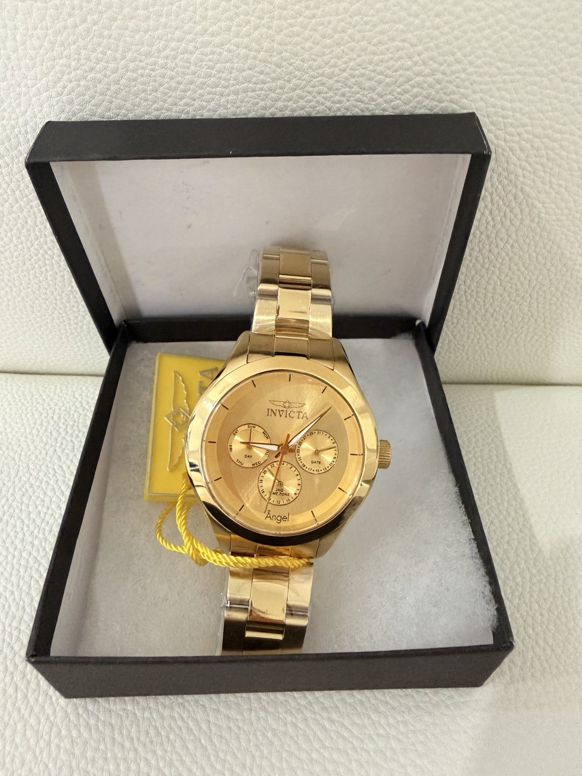 Invicta Angel Women’s Gold-Tone Dial Quartz Watch 12466