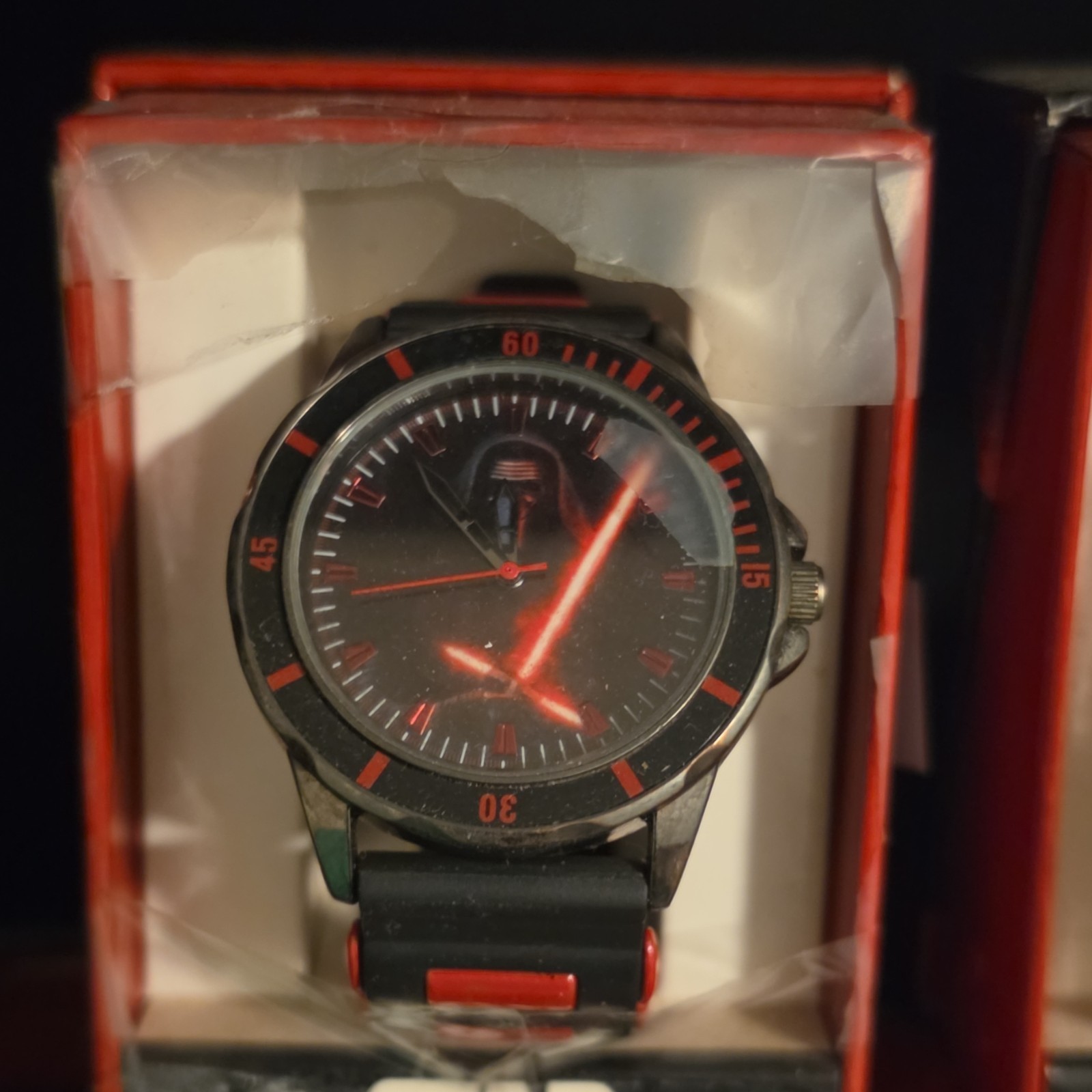 Star Wars Lot of 5 Character Analog Quartz Watches Silicone Bands w/ Boxes