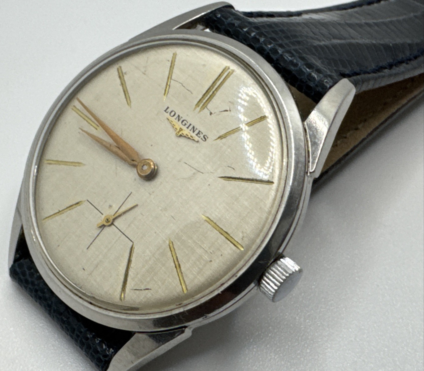 Longines Vintage 12.68Z Caliber Overhauled 35mm Tapestry Dial Swiss Made