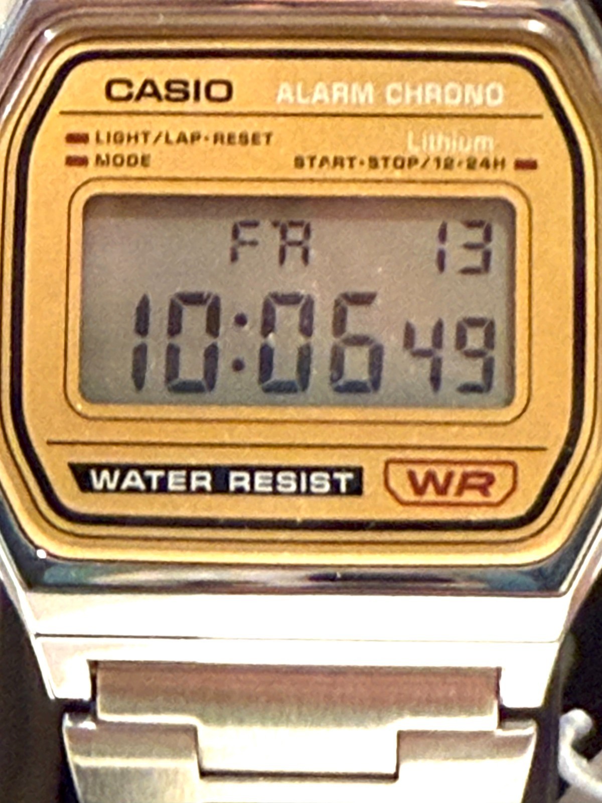 Vintage Casio Digital Wrist Watch A158WEA 9KC LED LCD Display