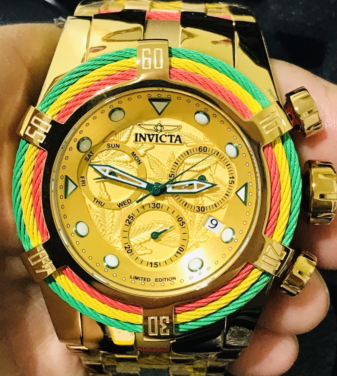 Invicta Bolt Zeus Limited Edition ￼Watch All ￼Gold In Stainless Steel ￼58mm