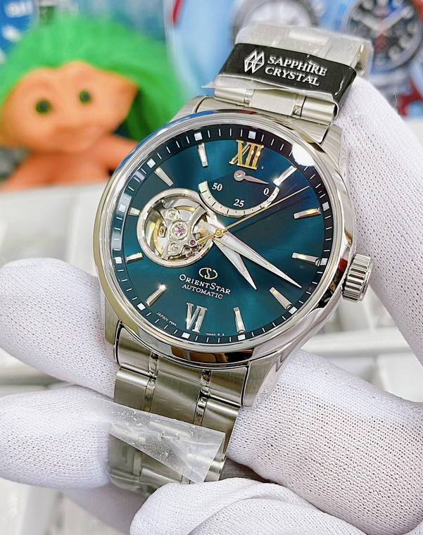 Orient Star Automatic Sapphire Crystal Green Dial Men’s Watch RE-AT0002E
