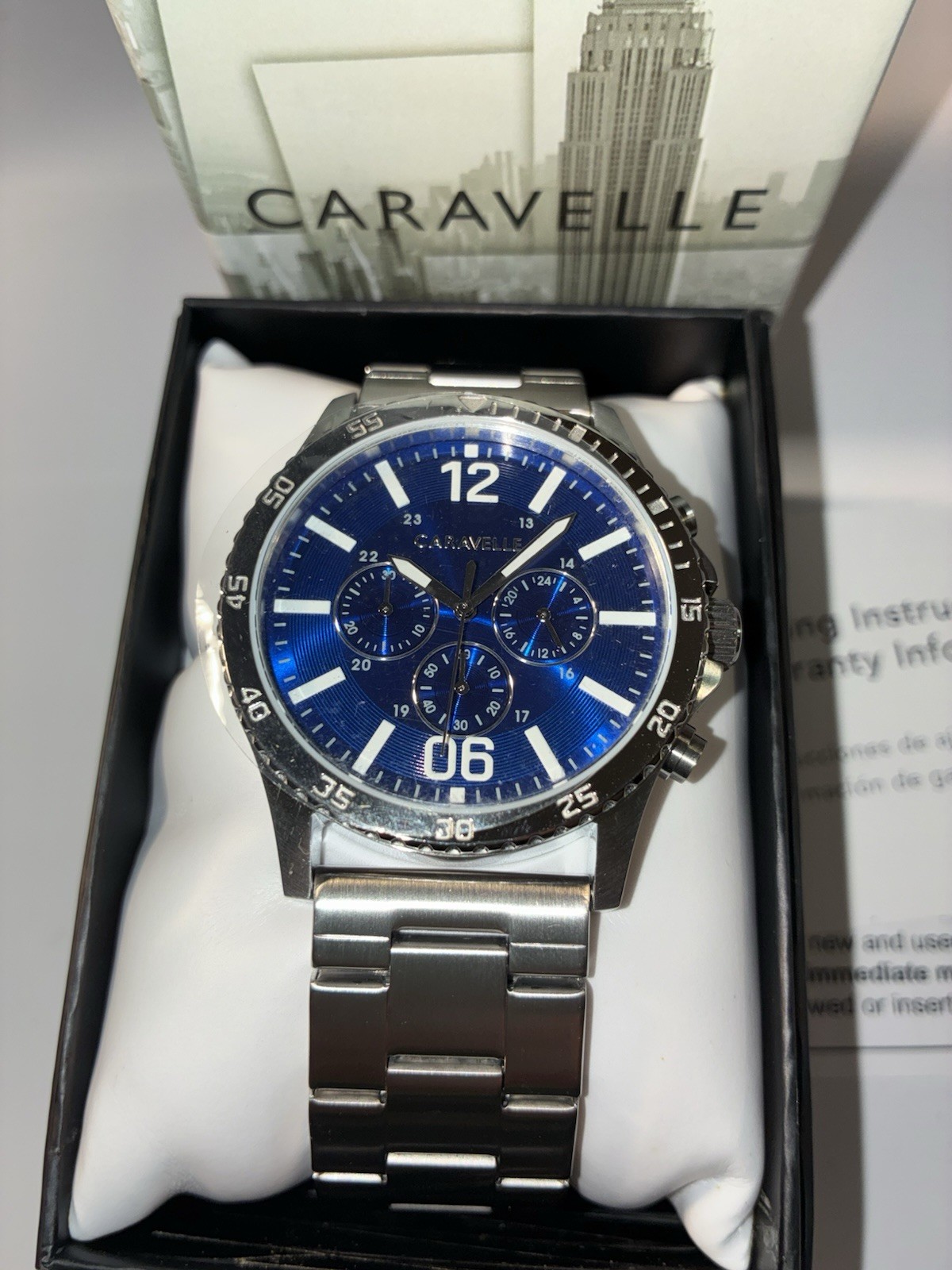 Caravelle By Bulova Men’s Chronograph Stainless Steel Watch Brand new with tags