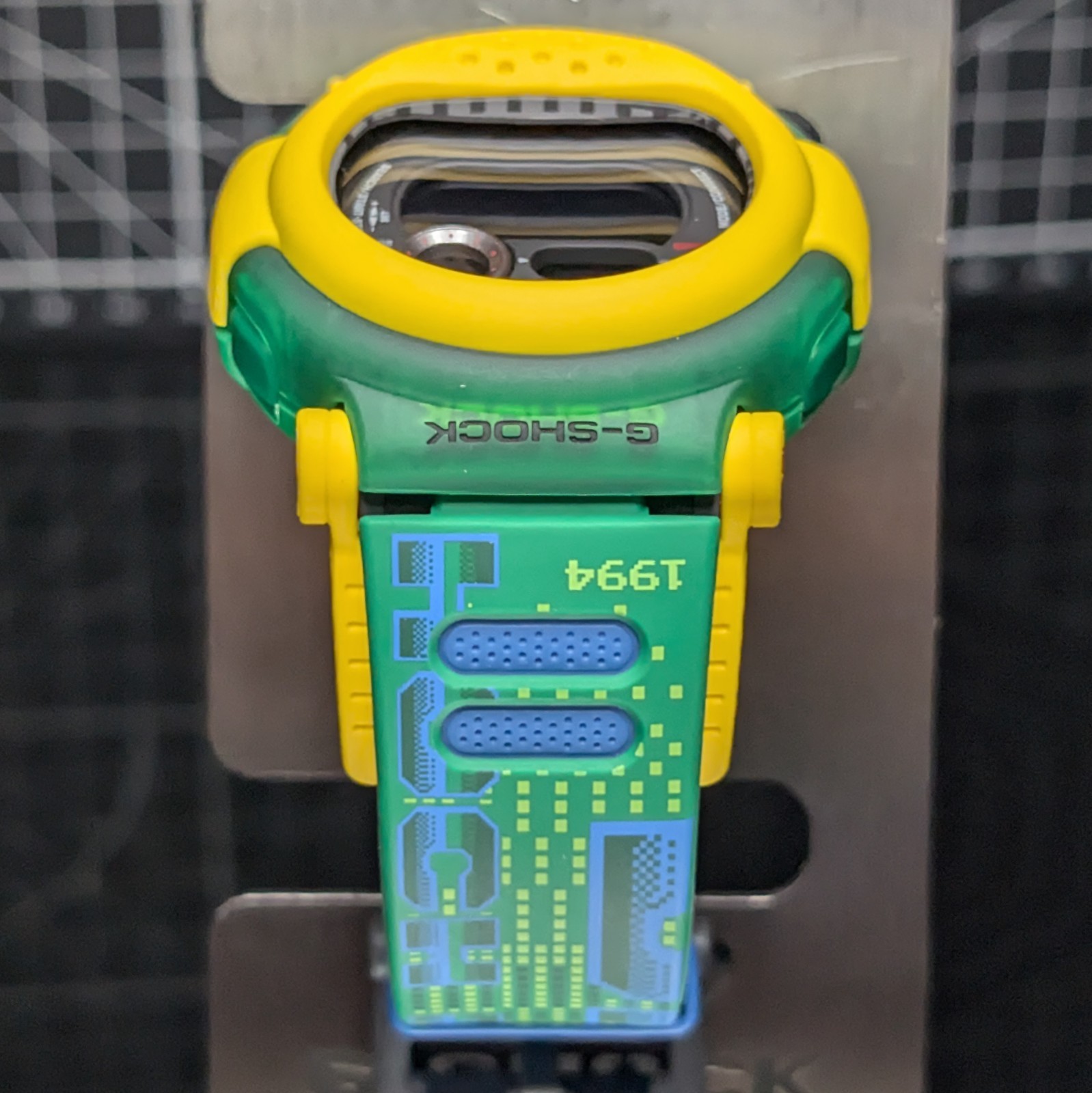 Casio G-Shock G-B001 Bluetooth Jason w/ Detachable Bezel Yellow Green G-B001RG-3