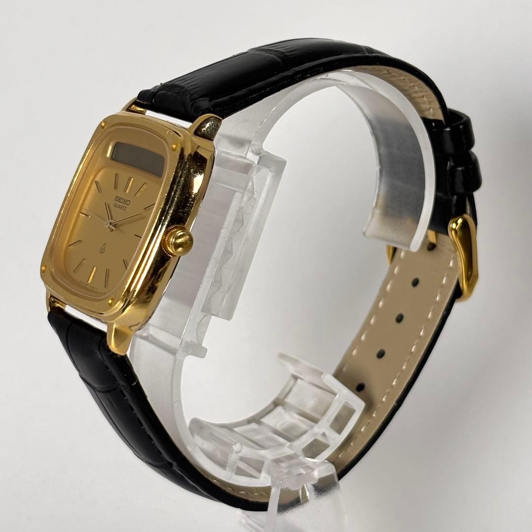 Rare working new belt Seiko 80s analog digital vintage watch