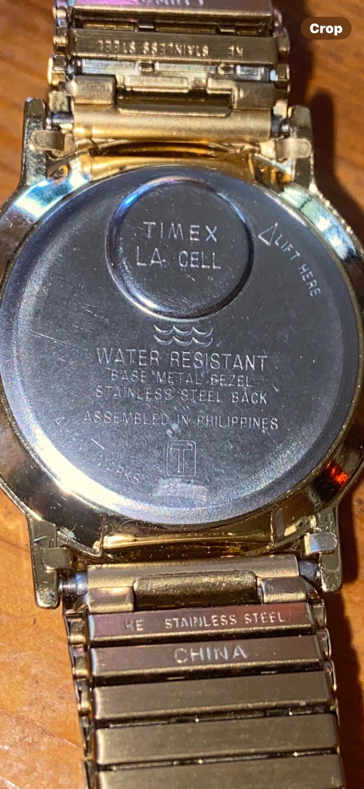 Vintage Timex quartz water resistant day date watch LA cell Philippines T 83