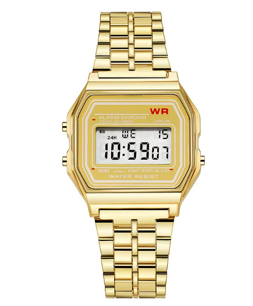 F-91W-1 Men’s 2025 Digital Silver Steel Watch Classic Alarm Light Waterproof