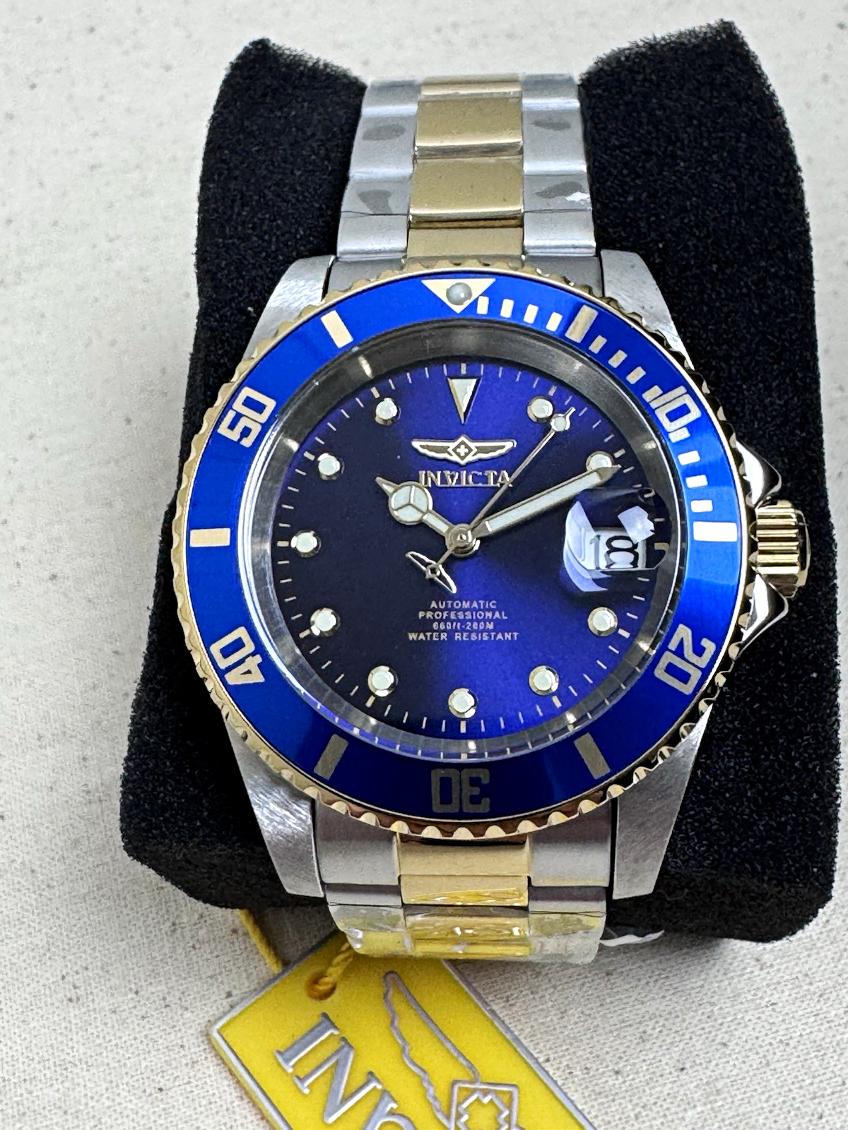 Invicta Pro Diver 17045 Men’s Automatic Watch 40mm Two-Tone Blue Dial 200m NWT