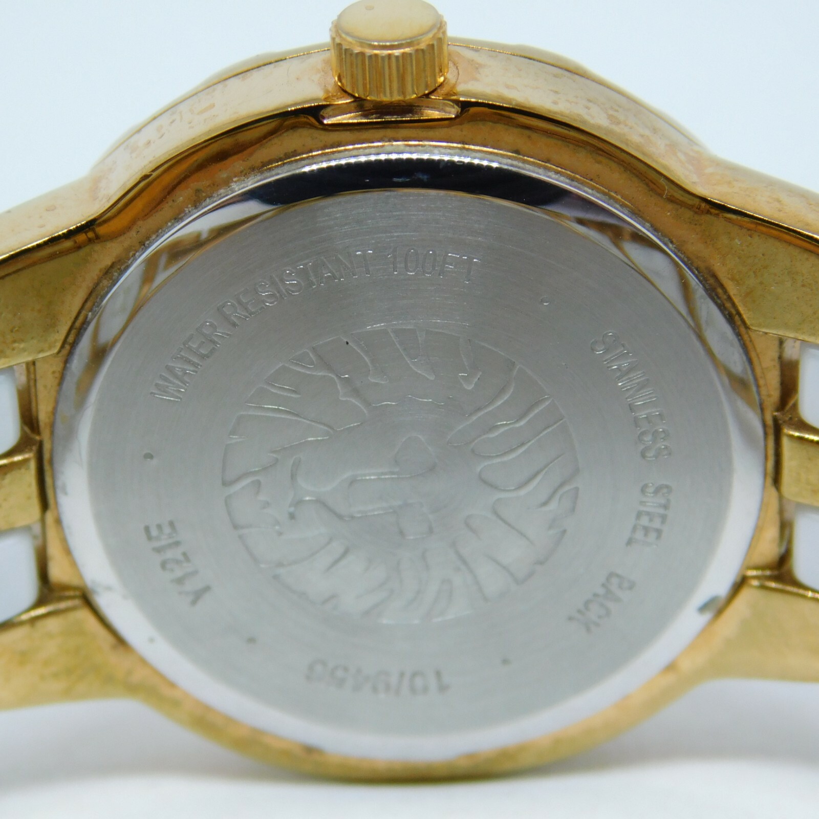 Anne Klein 10/9456 White Ceramic Quartz Analog Women’s Watch Sz. 5 3/4″