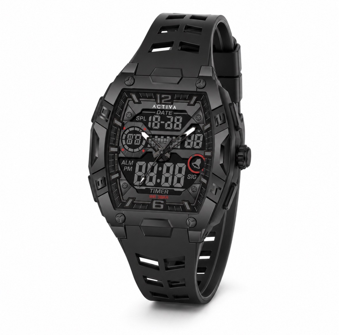 ACW8131-004 – Activa Venzis X Invicta Digital Men’s Watch – 50mm, Black