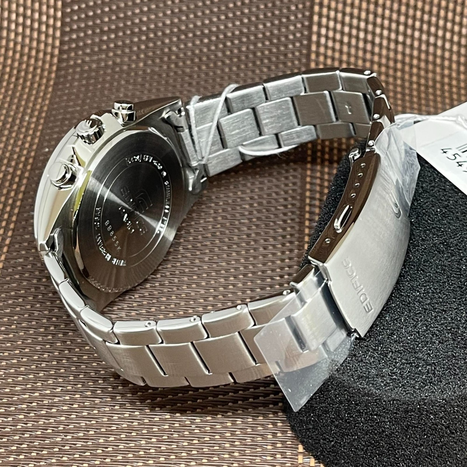 Casio Edifice EFV-630D-1A Simple Black Analog Chronograph Quartz Men’s Watch