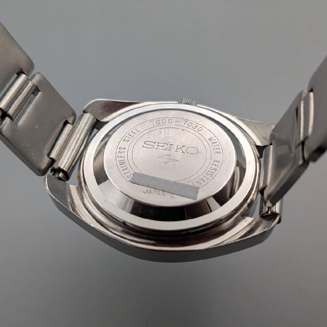 SEIKO 1971-7005 Automatic Gold 37.8mm Used Watch Analog Date Running Stainless