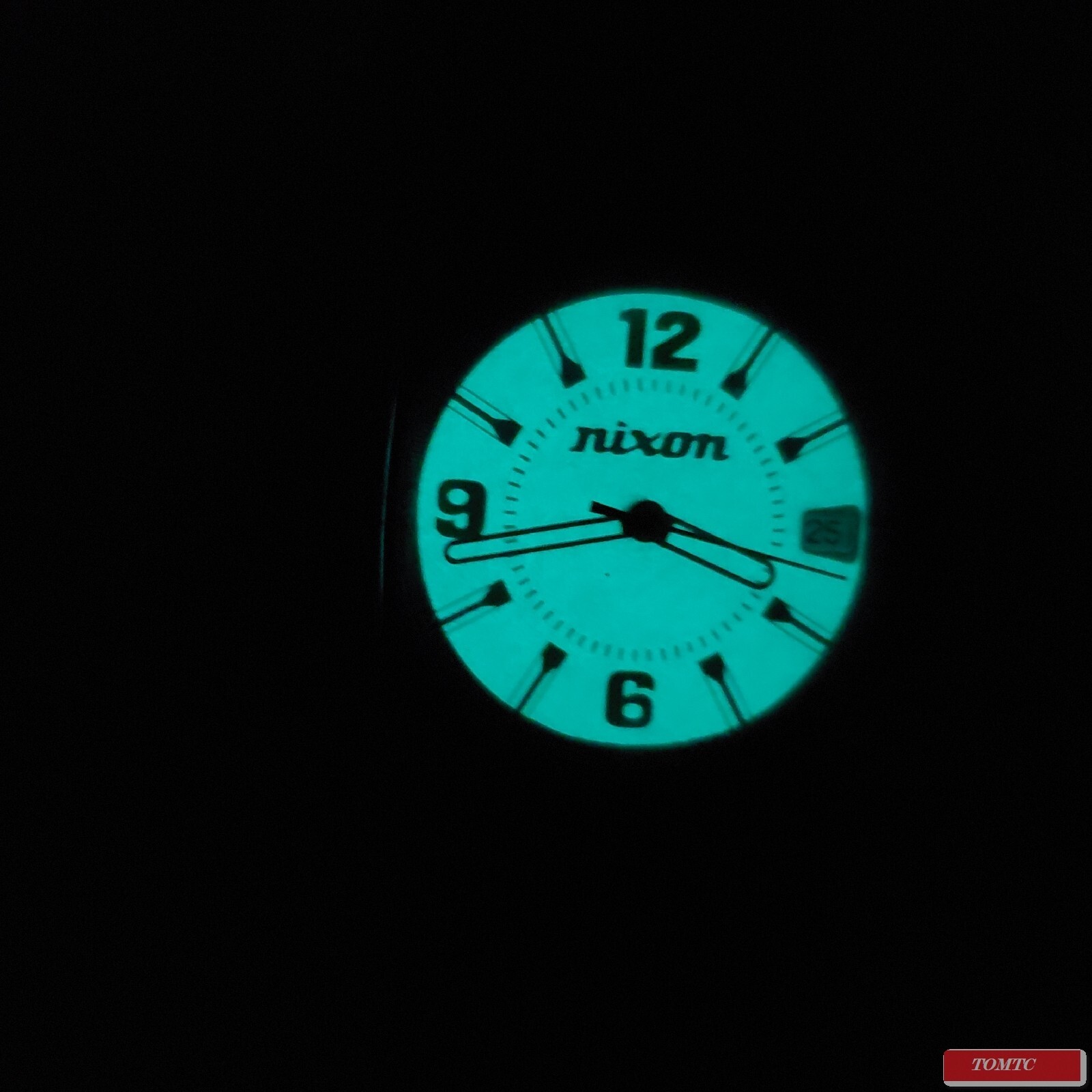 Nixon “The Rocker” (Black Herringbone) 30M 3-Hand Japan Mvmnt & Backlight [5I]