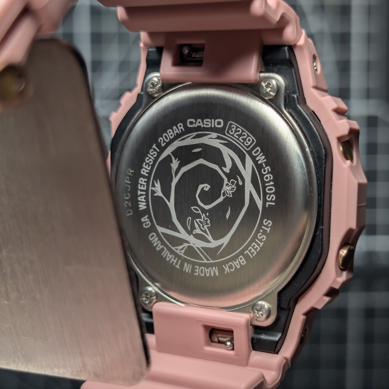 Casio G-Shock Togenkyo DW-5600 Peach Blossom Pink Shangri-La Square DW-5610SL-4