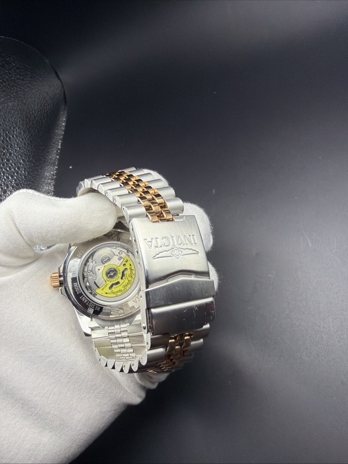 Invicta Men’s Watch Pro Diver Automatic Blue Dial Two Tone Bracelet 30098 Mint