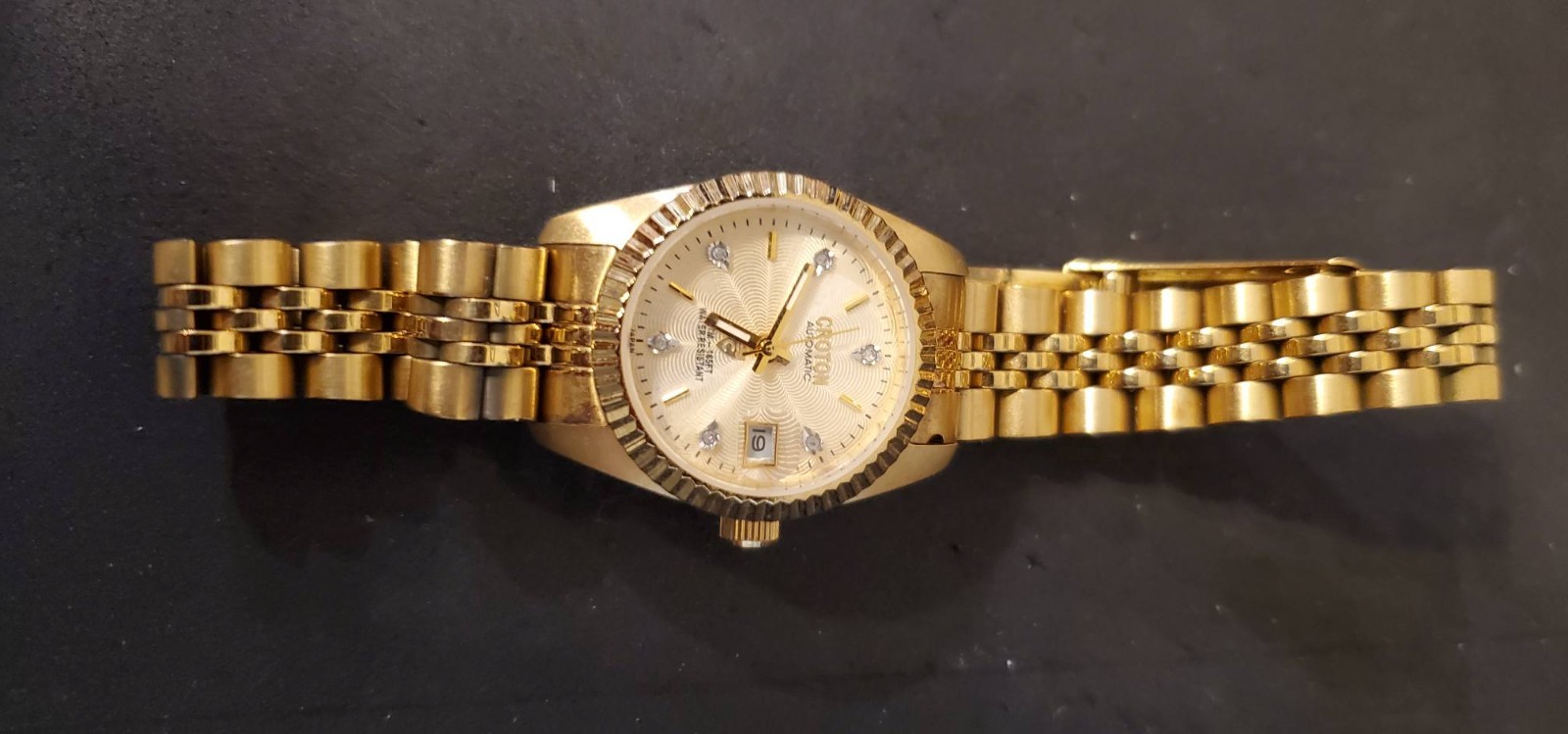 CROTON Japan Automatic Ladies Watch SATM 165ft H20 Resistant Stainless Steel