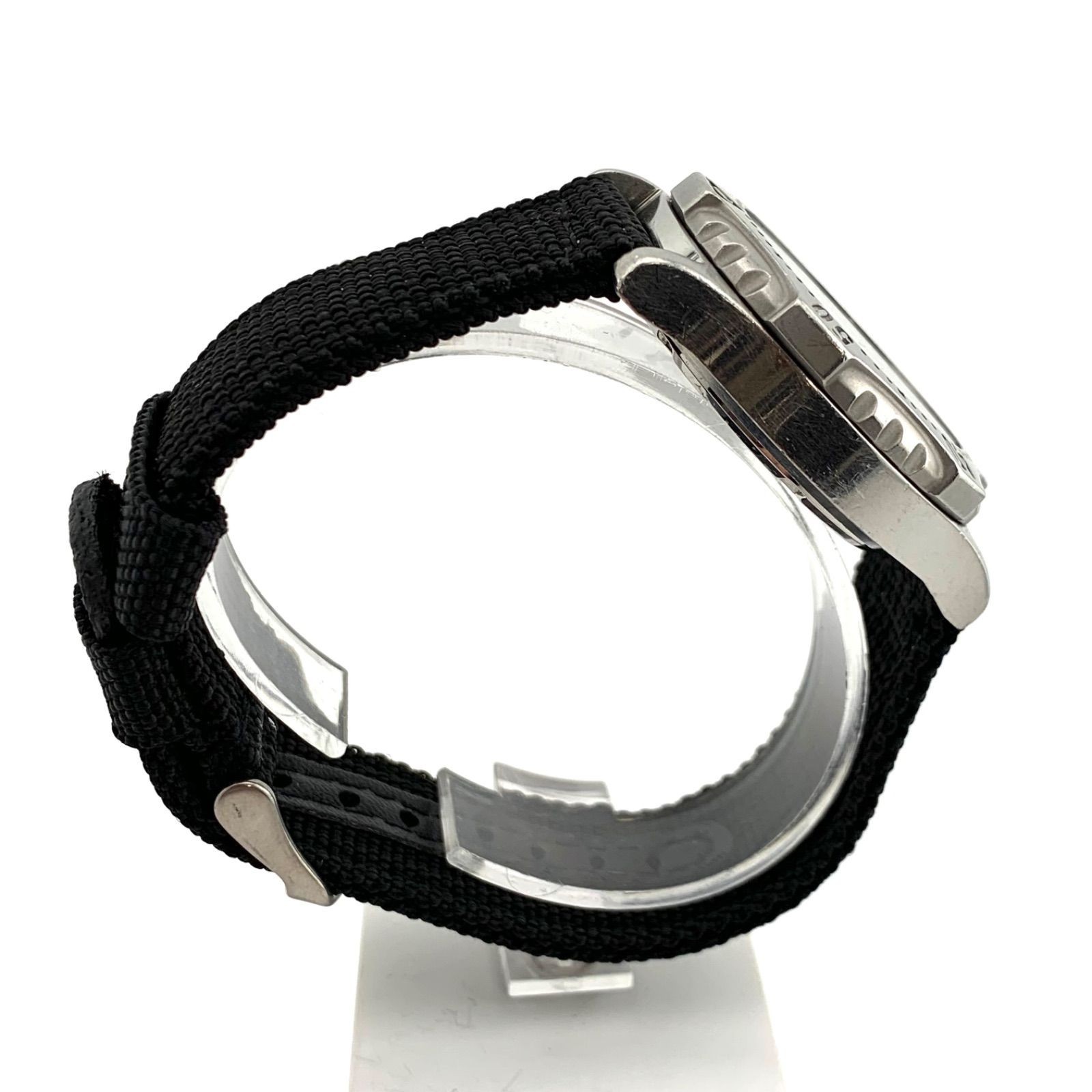 SEIKO ALBA Diver’s Quartz Watch Men’s V736-6A00 37.8mm Tested Japan Used F/S