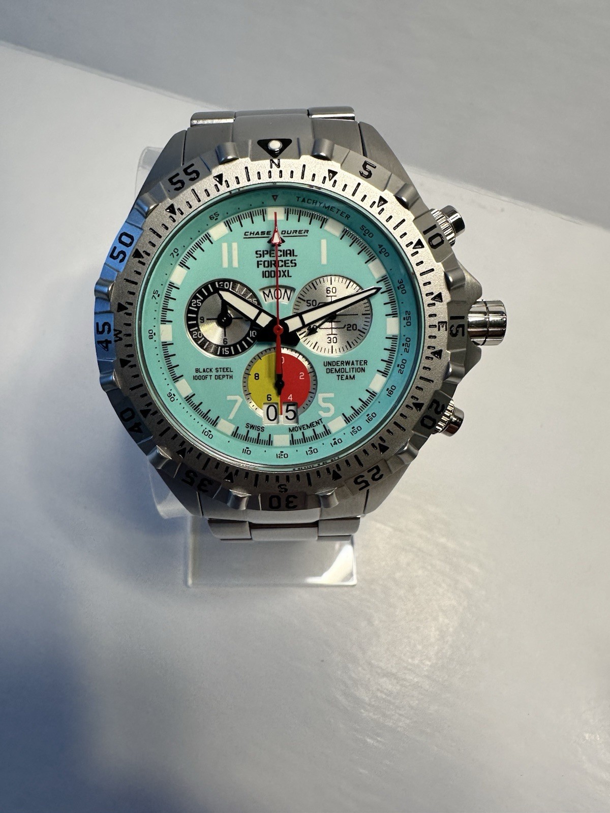 Chase-Durer Special Forces 1000XL Mens Quartz Chronograph Diver 48mm 300m