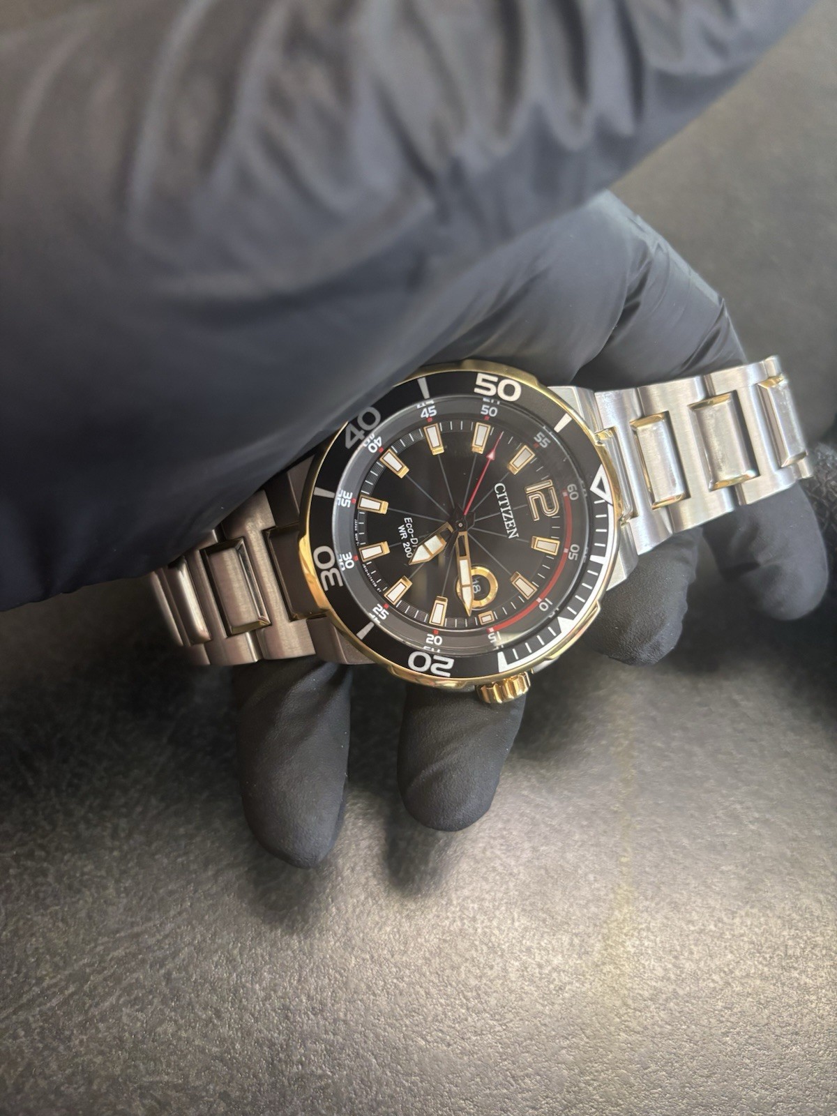 Citizen Eco-Drive AW1426-59E Diver — Solar WORKS- Two Tone 200M Water Resistant
