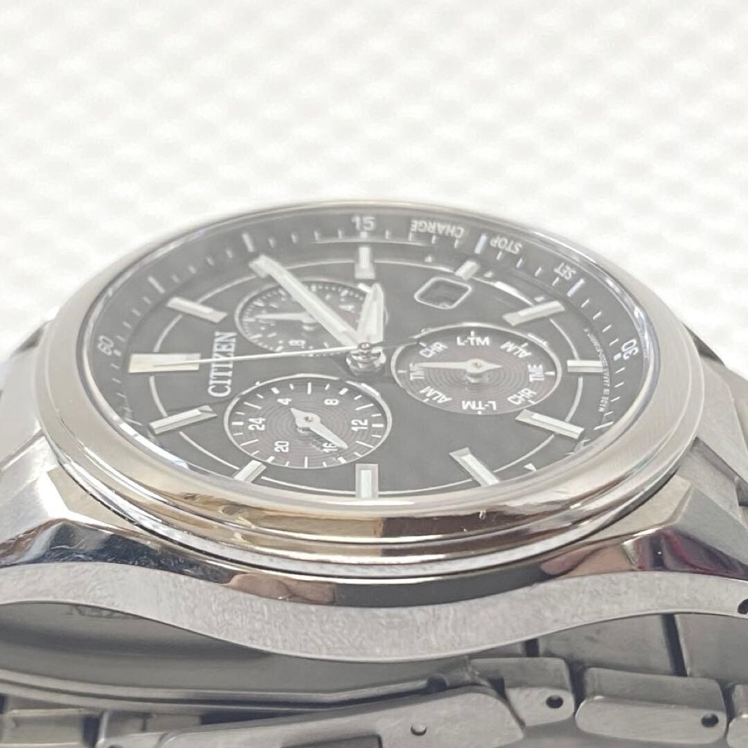 Citizen Authentic Attesa Solar Chronograph Date 10 Bar Mens Watch E820 S096081