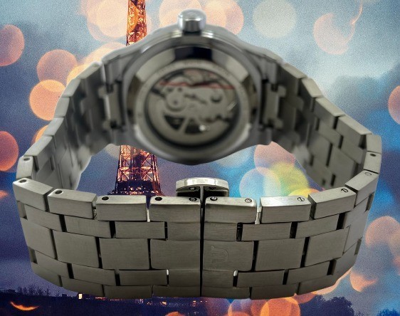 Luxury Look Maurice Lacroix Skeleton style Dial Automatic Refurbished Wristwatch